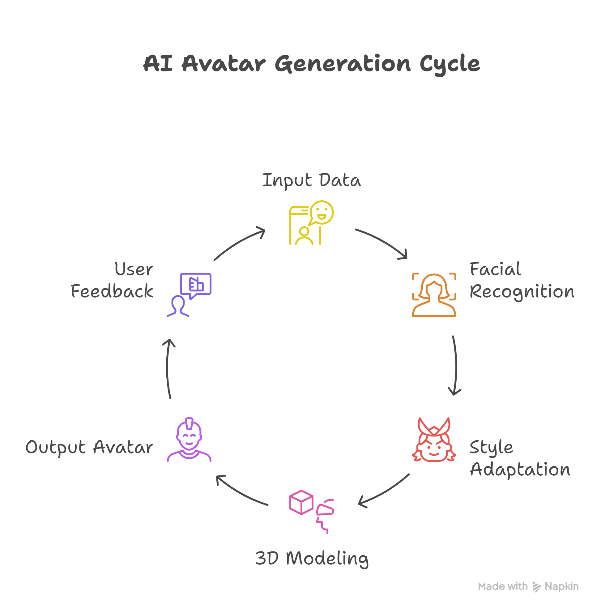 AI Avatar generation cycle